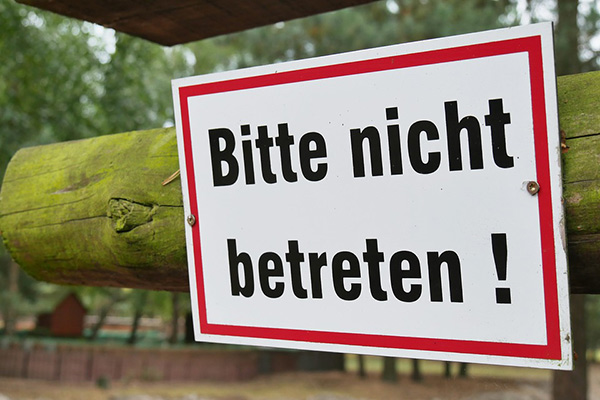 Bitte nicht betreten