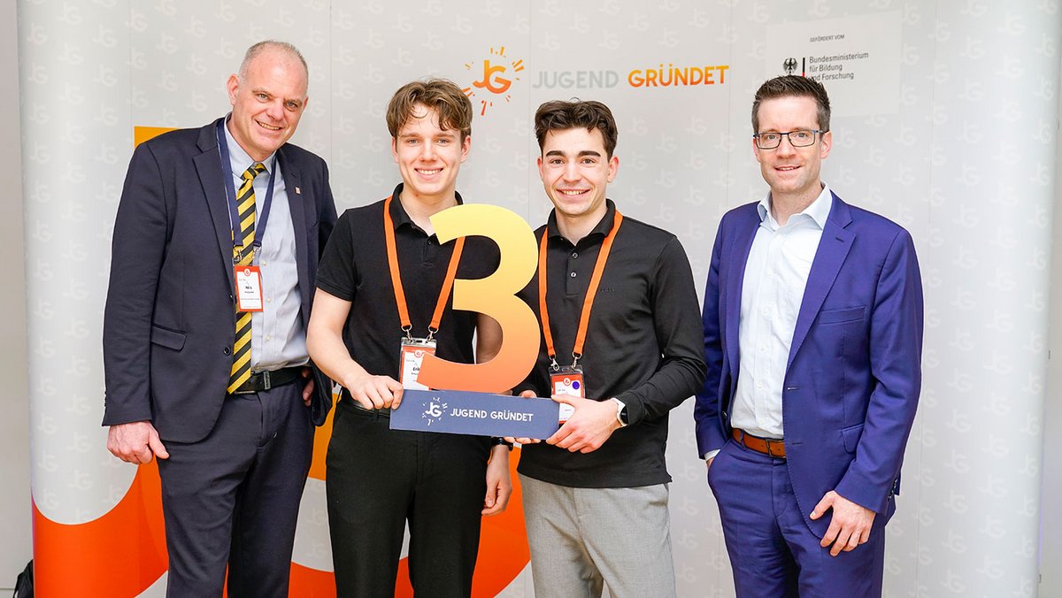 Team Mentiva beim Pitch Event in Münster im März 2026.