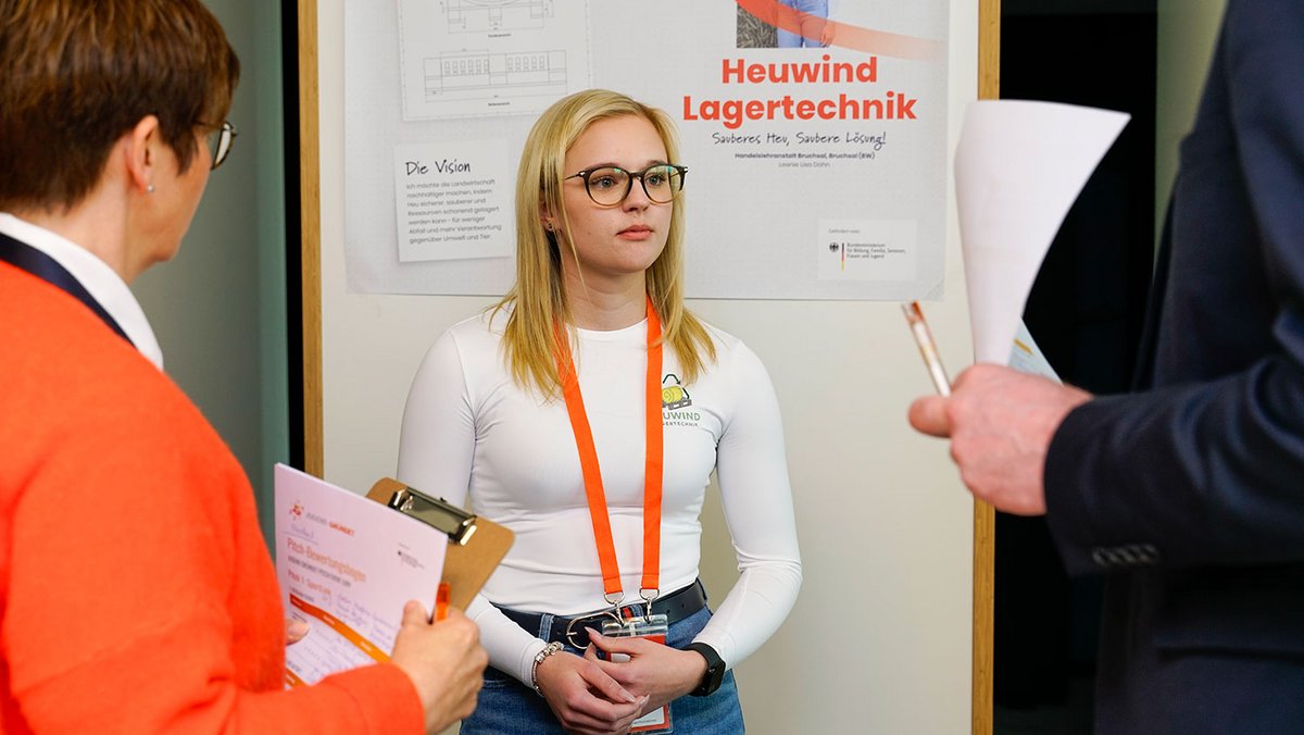 Team Heuwind Lagertechnik beim Pitch Event in Berlin im März 2026.