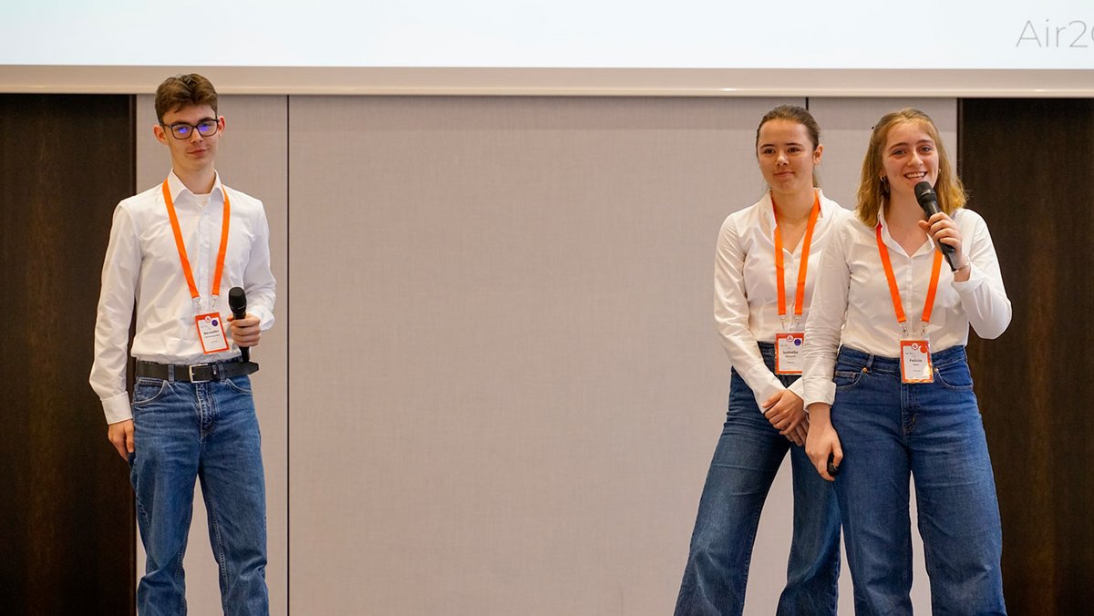 Team Air2Growth beim Pitch Event in München im März 2026.