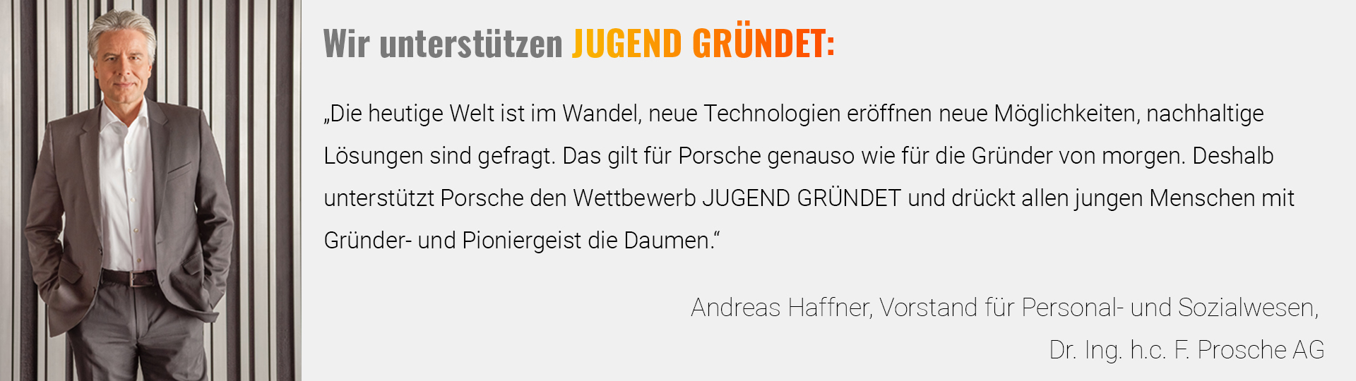 JUGEND GRÜNDET Partnerseite Statement Andreas Haffner