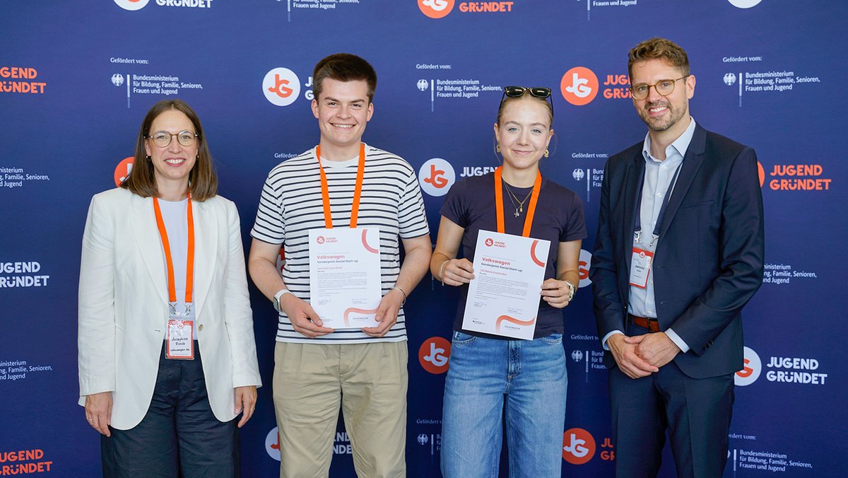 Die Gewinnerinnen und Gewinner des Sonderpreises Social Start-up für Ninoxity
